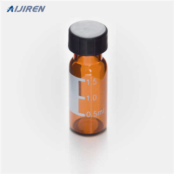 w/ write-on patch glass crimp neck vial supplier